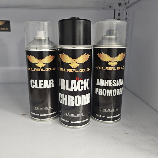 Black Chrome Aerosol Combo